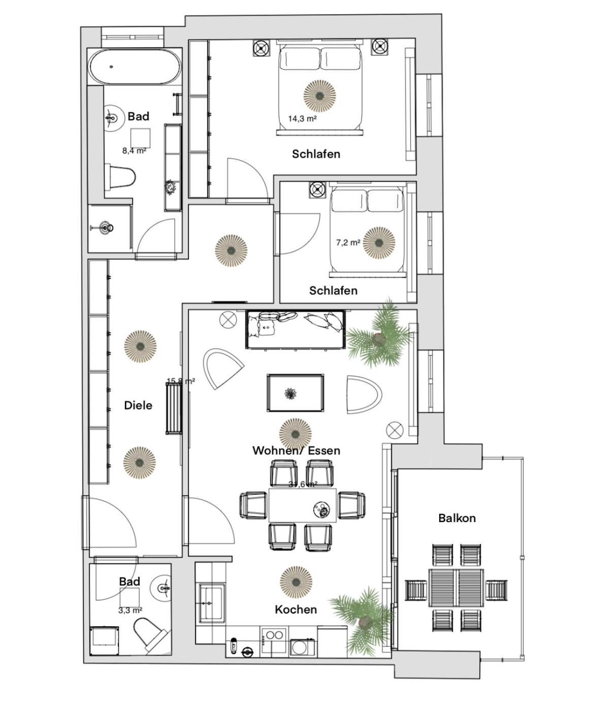 Pineapple Apartments Dresden Zwinger IX - 80 Qm - 1X Free Parking - Exterior photo